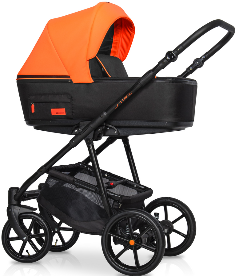 Детская универсальная коляска 2 в 1 Riko Swift Neon 24 Party Orange