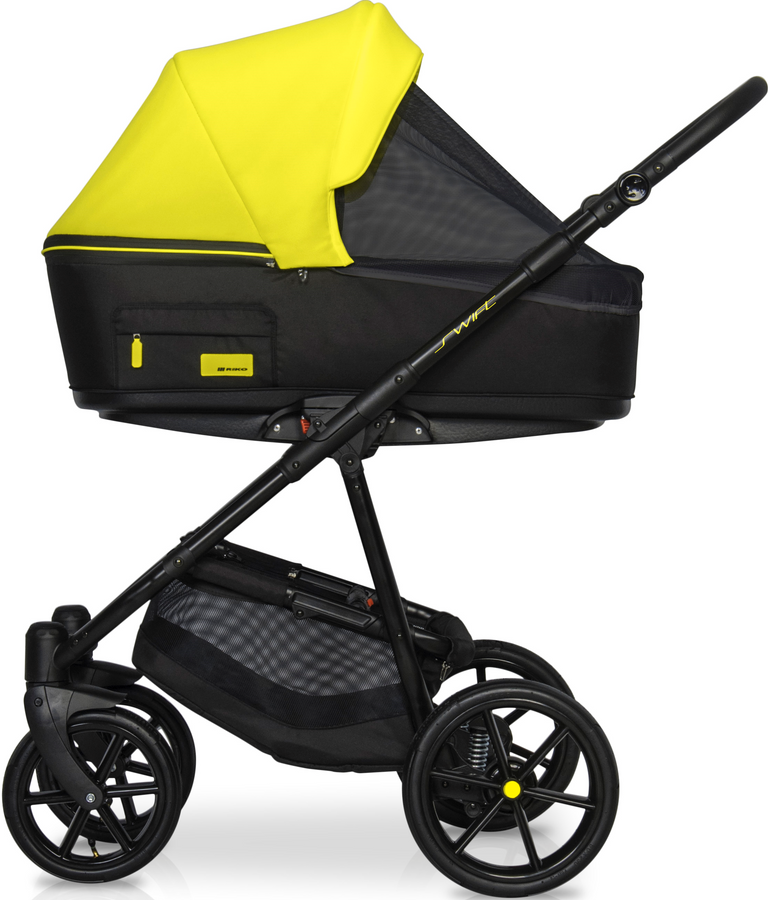 Детская универсальная коляска 2 в 1 Riko Swift Neon 23 Crazy Yellow