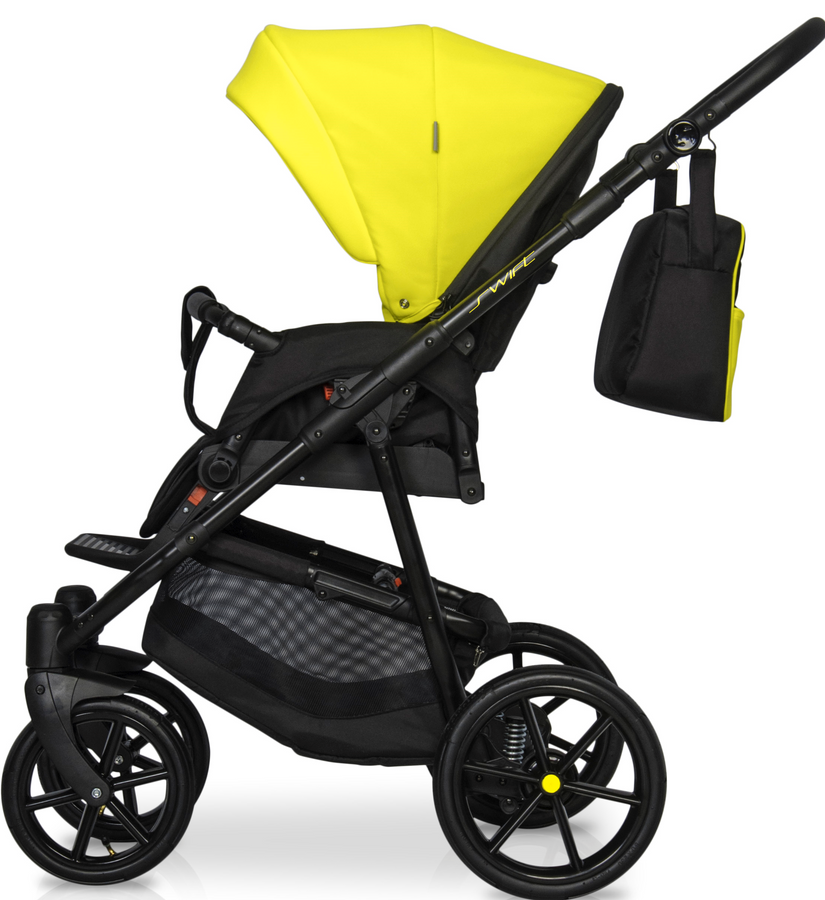 Детская универсальная коляска 2 в 1 Riko Swift Neon 23 Crazy Yellow