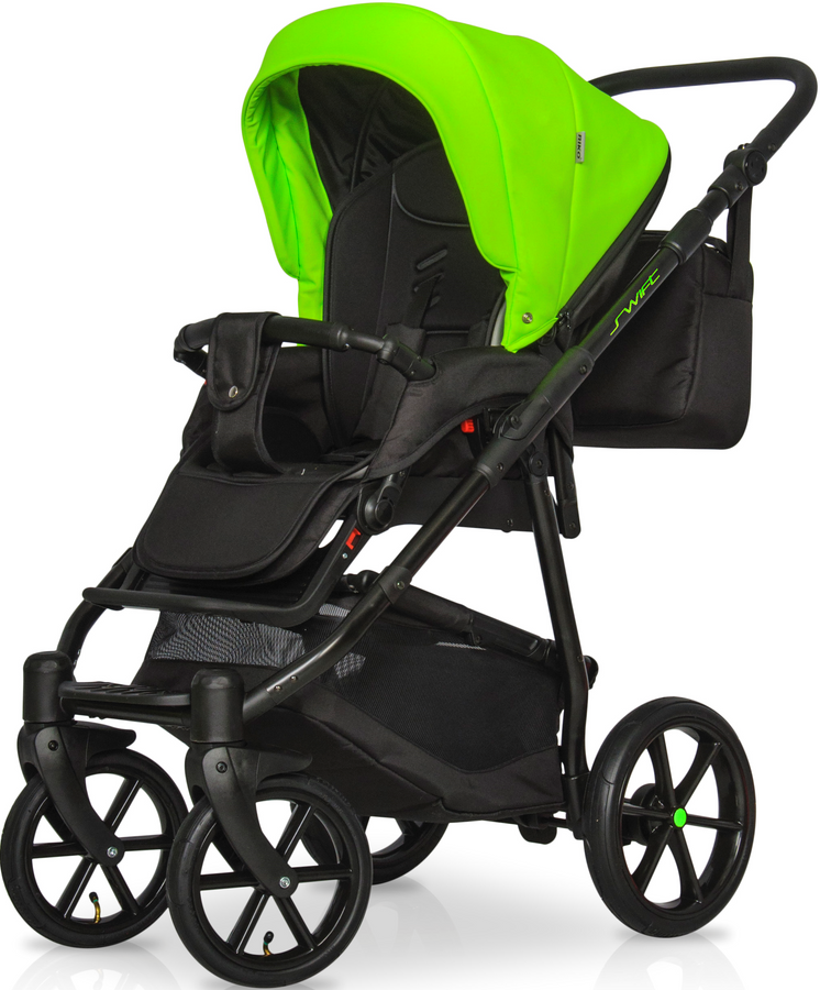 Детская универсальная коляска 2 в 1 Riko Swift Neon 21 Ufo Green