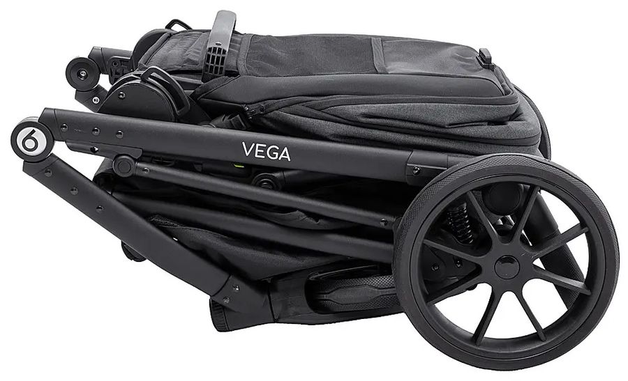 Детская универсальная коляска 2 в 1 Bair Vega Soft VS-04 Coal
