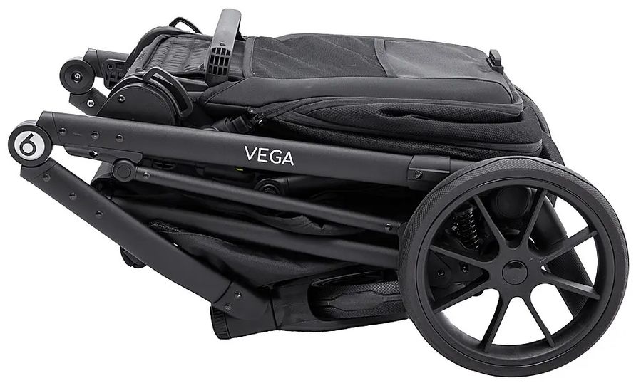 Детская универсальная коляска 2 в 1 Bair Vega Soft VS-05 Black