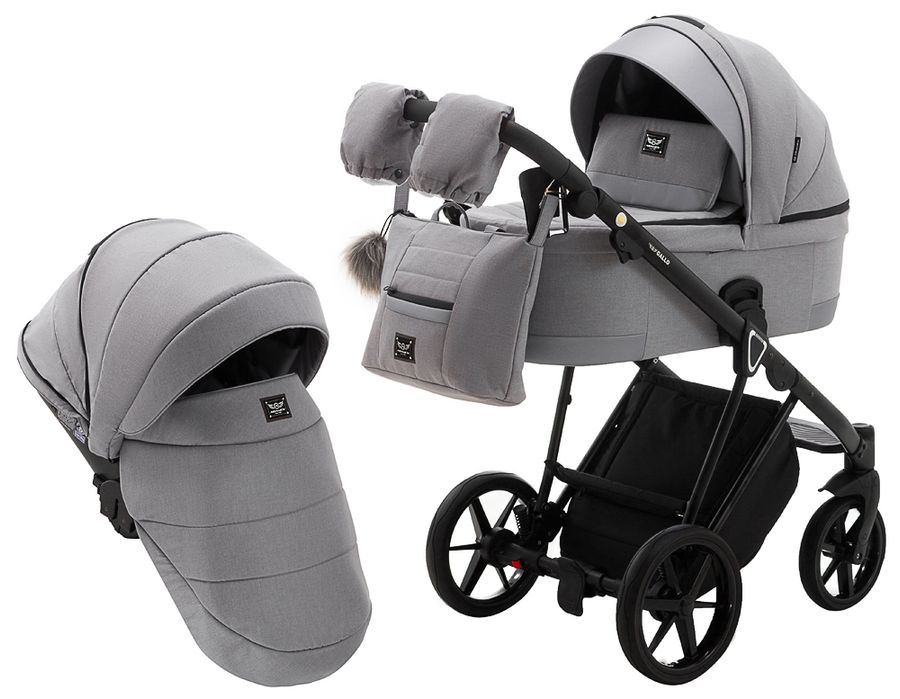 Детская универсальная коляска 2 в 1 Adamex Gallo Thermo GA-1 diamont grey