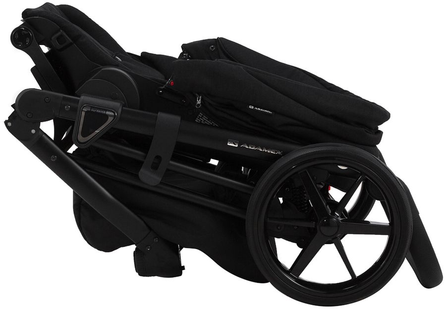 Детская универсальная коляска 2 в 1 Adamex Gallo Thermo GA-12 black diamond