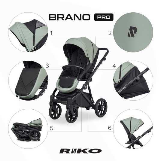 rico④ Детские коляски 2 в 1 Riko Brano Pro ! Официальный представитель