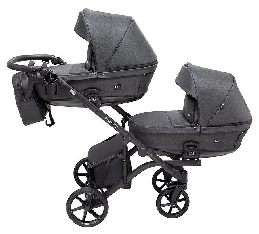 Коляска для двійні 2 в 1 Bair Kiwi DUO Soft BKD-219-1