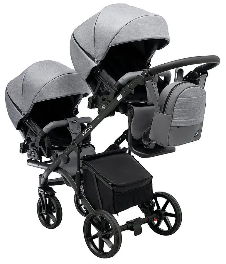 Коляска для двійні 2 в 1 Bair Kiwi DUO Soft BKP-218