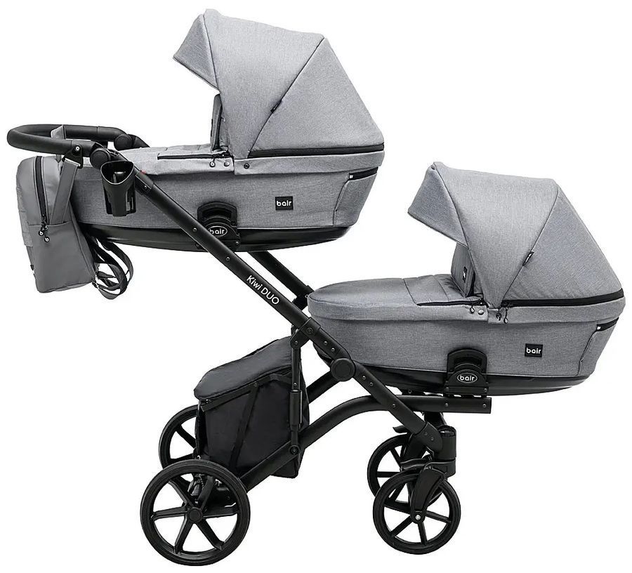 Коляска для двійні 2 в 1 Bair Kiwi DUO Soft BKP-218