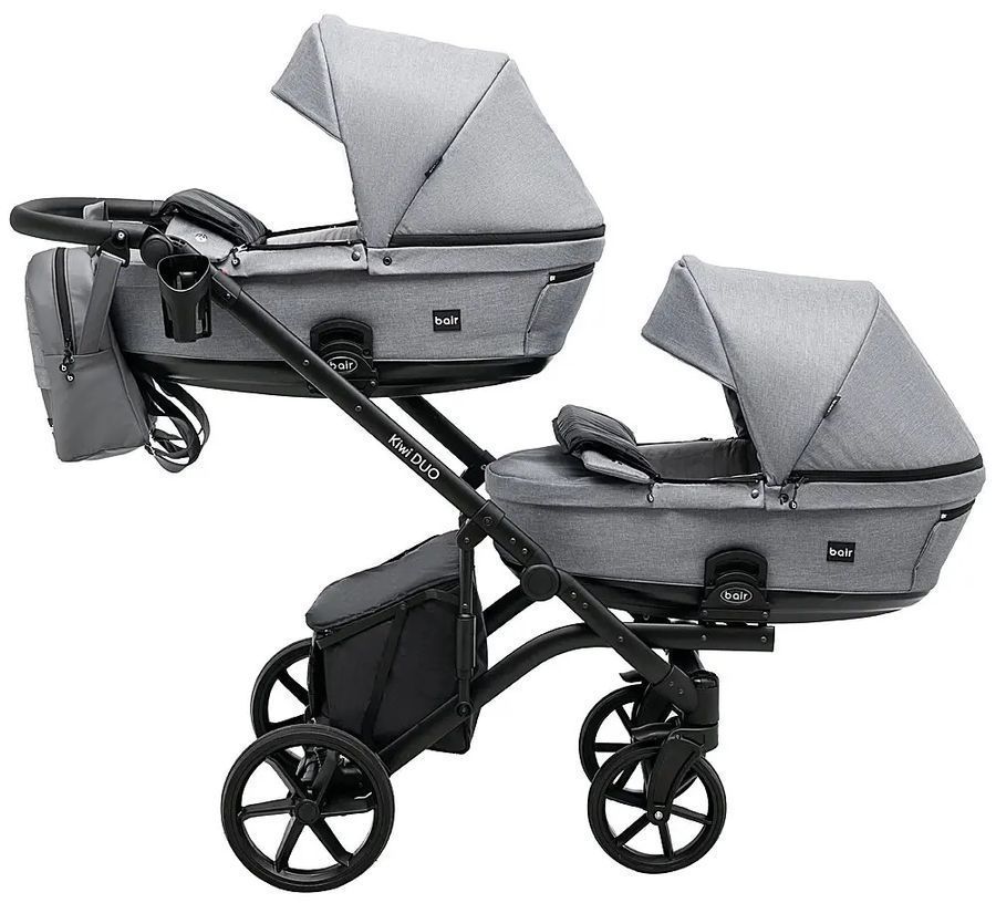 Коляска для двійні 2 в 1 Bair Kiwi DUO Soft BKP-218