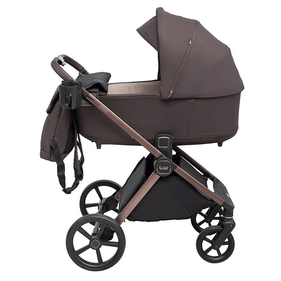 Дитяча універсальна коляска 2 в 1 Bair Pixel Chrome Eco PC-06 velvet chocolate